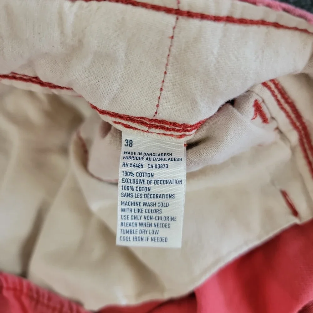 American Eagle Cargo Shorts Mens 38 Red Camo Classic Outdoor Military Preppy